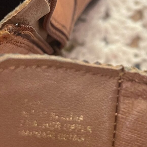 Sbicca Vintage Collection Coushatta Brown Leather High Heel Bootie Size 8 - Picture 4 of 9